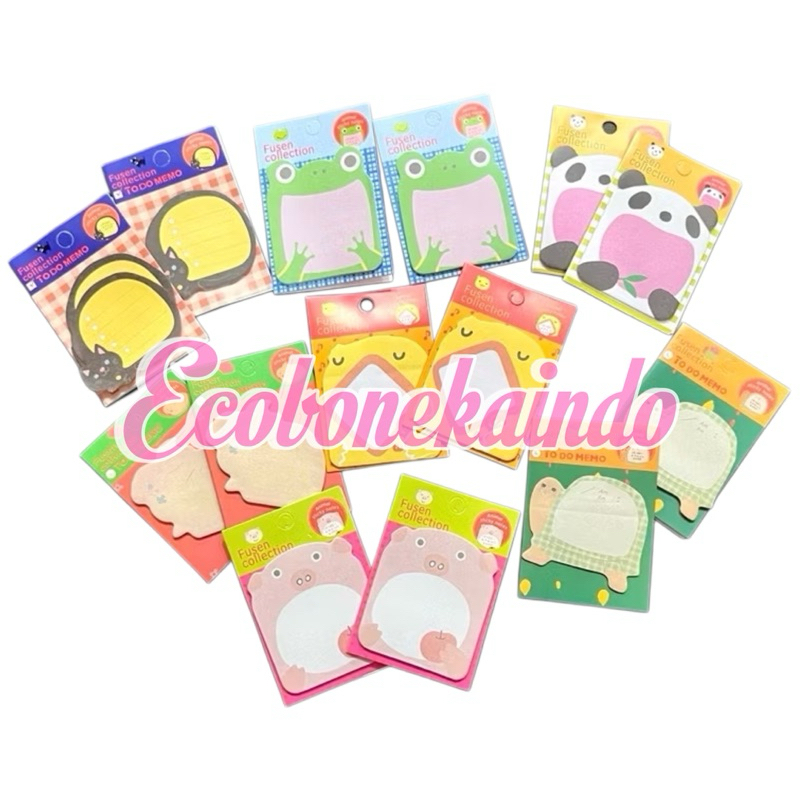 

Sticky Notes Motif karakter lucu Tempelan Kertas Catatan Memo Note Karakter Animal Lucu Unik ecobonekaindo