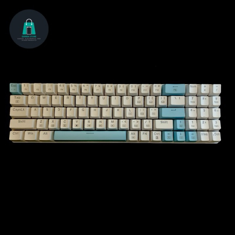 Gamen Titan Elite White Blue Edition Mechanical Keyboard