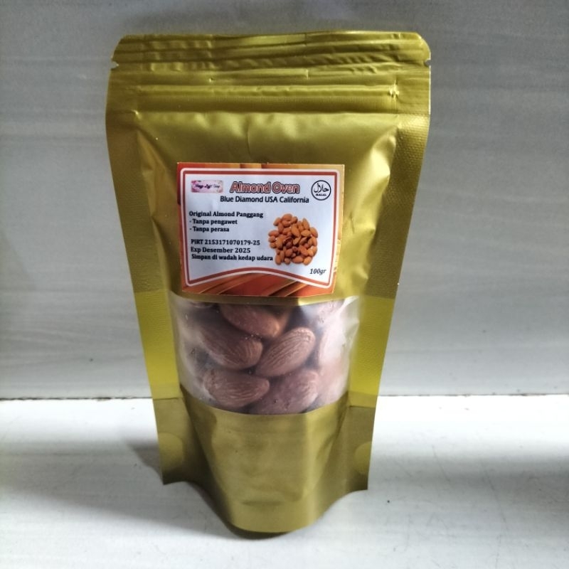 

Kacang Almond Oven Tanpa Pengawet Dan Non MSG premium 100gr termurah