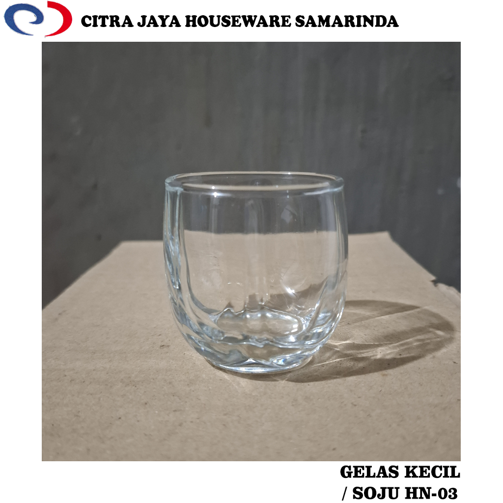 Gelas Kecap / Kecil Kaca Kedaung HN-03 Perkotak (12 Pcs)