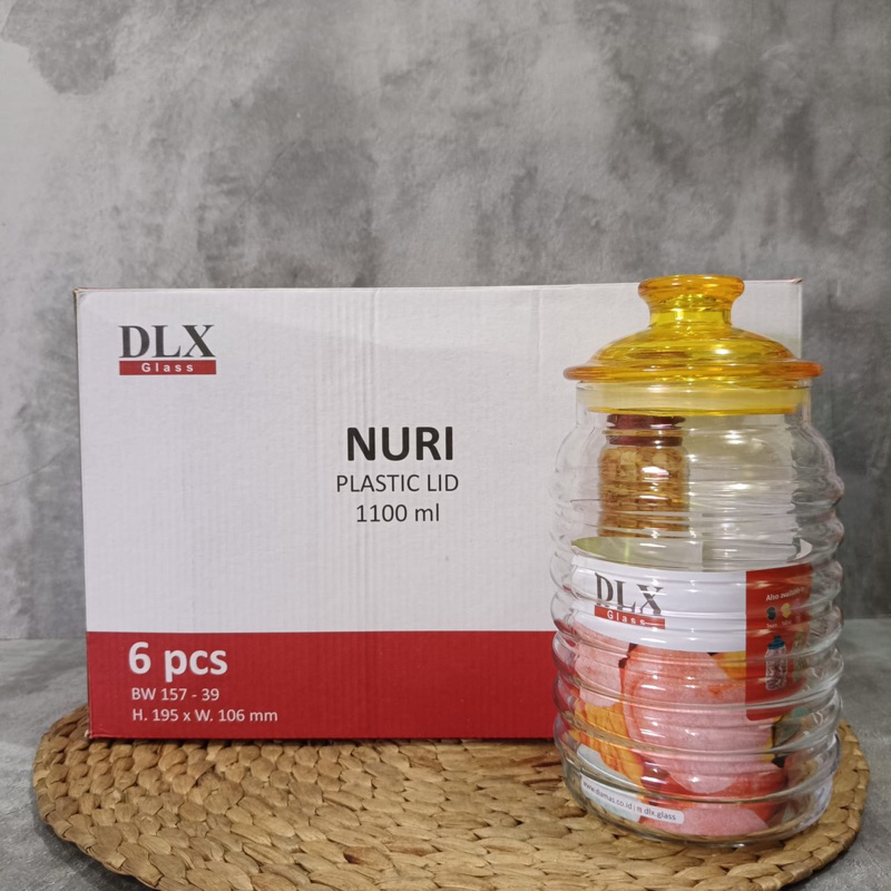 TOPLES NURI DLX (157-34) / TOPLES KUE LEBARAN KACA + TUTUP 6 PCS