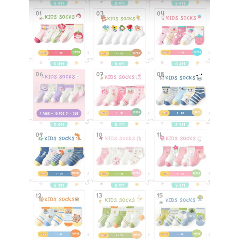 KAOS KAKI ANAK SET 5IN1-KAOS KAKI ANAK LAKI-LAKI DAN PEREMPUAN