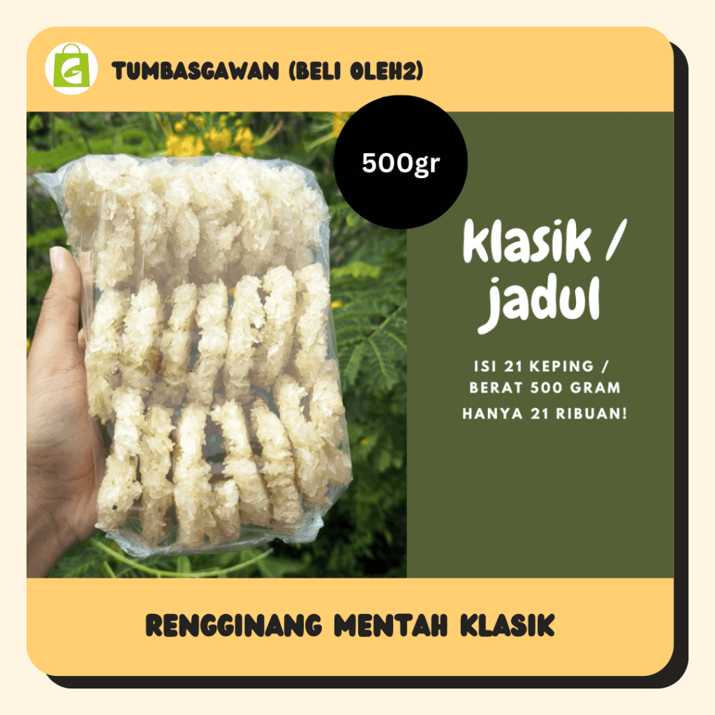 

Rengginang Mentah Klasik 1/2 KG