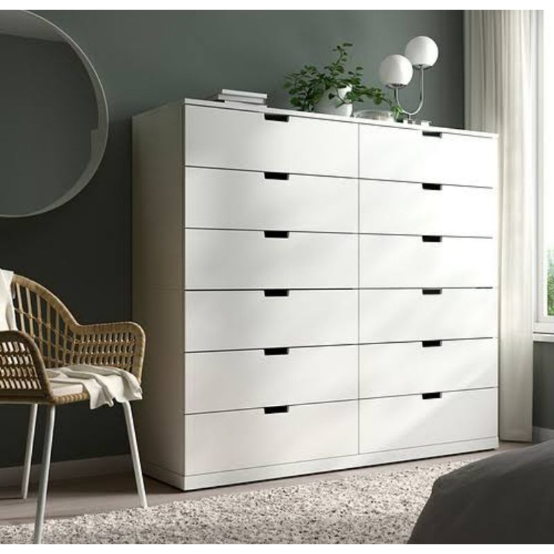 RAY Drawer kabinet kayu solid 8 laci - meja console minimalis simpel solid