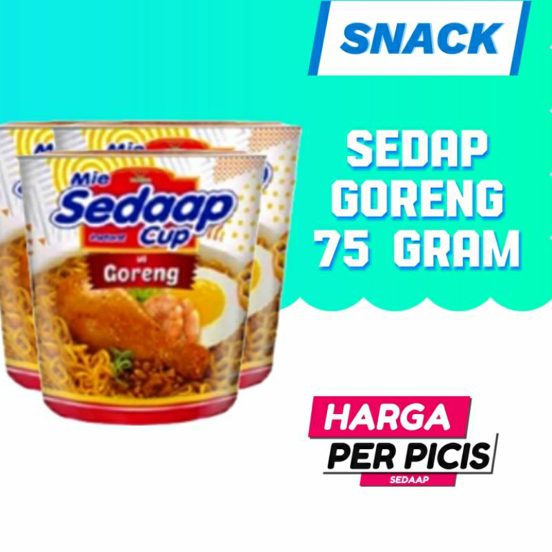 

Sedaap 75 Gram, Goreng, Korean Spicy Chicken, Soto, Baso Spesial, Kari Spesial