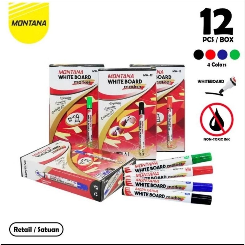 spidol Montana white board marker spidol Montana white board