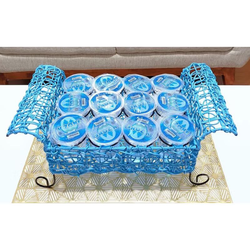 Keranjang Air Minum Model Sofa Brekele / Wadah Tempat Aqua Rotan Sintetis Kapasitas 12 pcs