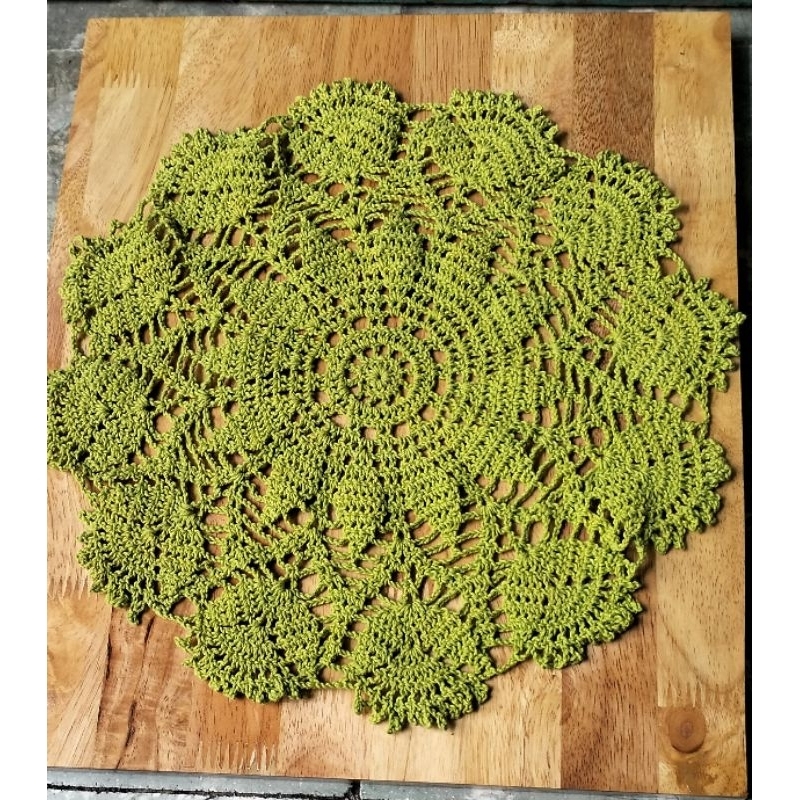 Taplak Meja Rajut Bulat