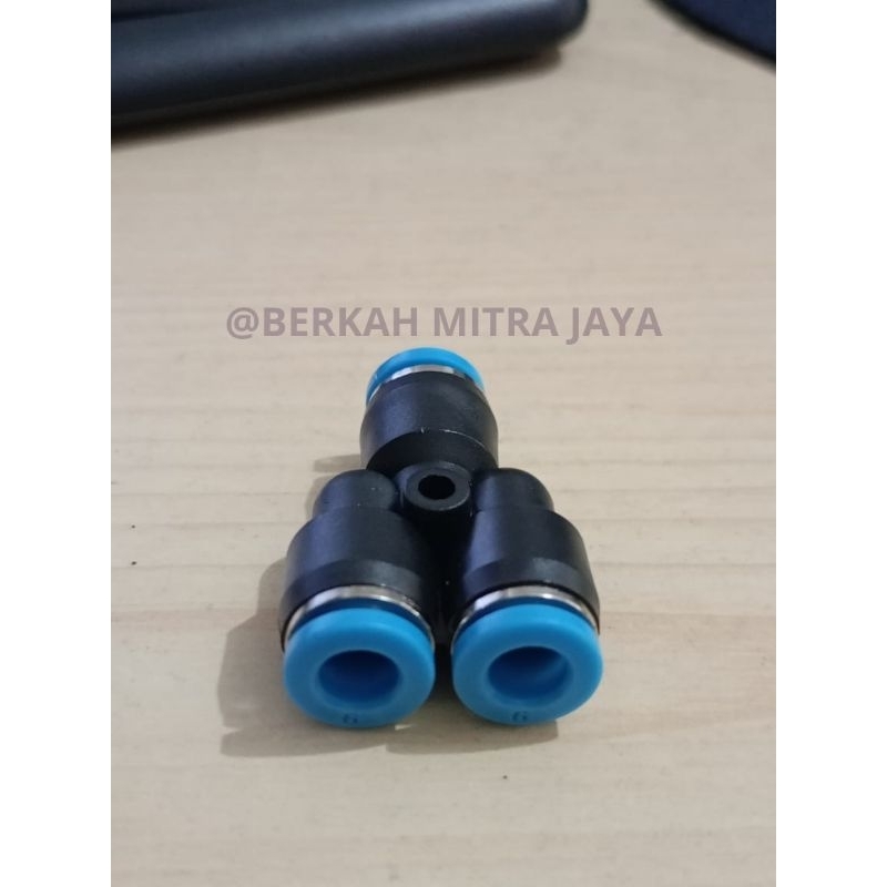 Fitting pneumatic / sambungan selang klakson teloletmodel Y sambungan selang angin model YEE (Y)