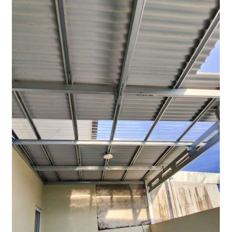 kanopi baja ringan terpasang