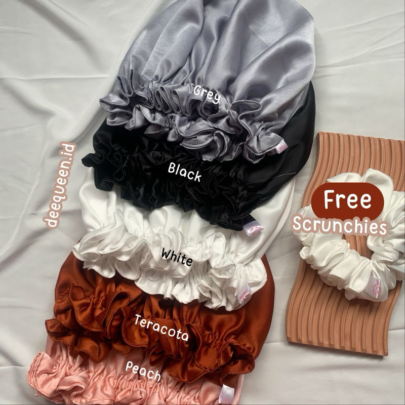 HAIR BONNET SILK PREMIUM satin bonnet - Hair bonnet silk / hair bonnet berkualitas High