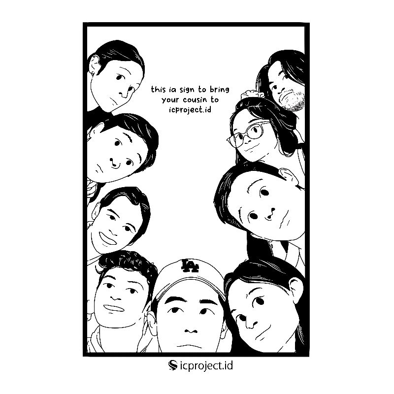 Jasa Edit Ilustrasi Line Art Hitam Putih
