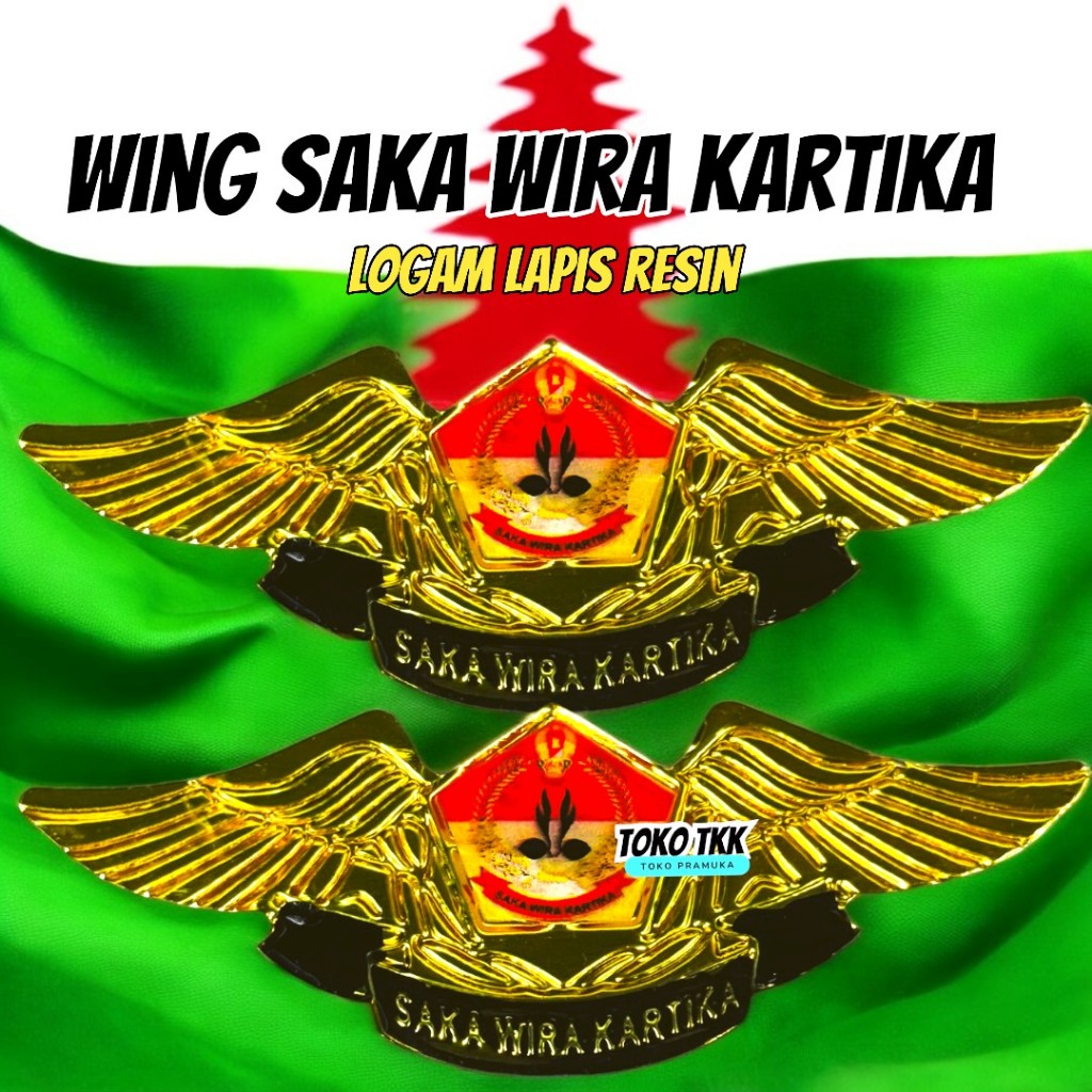 Pin saka wira kartika model wing