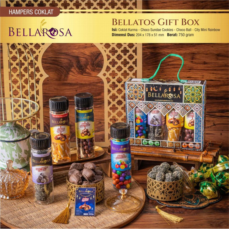 

Bellarosa Bellatos Gift Box - Paket coklat lebaran - Hantaran idul fitri