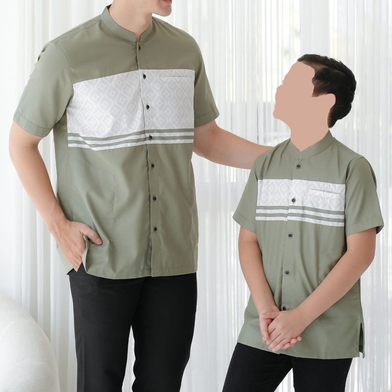 koko kurta batik lengan pendek bahan premium