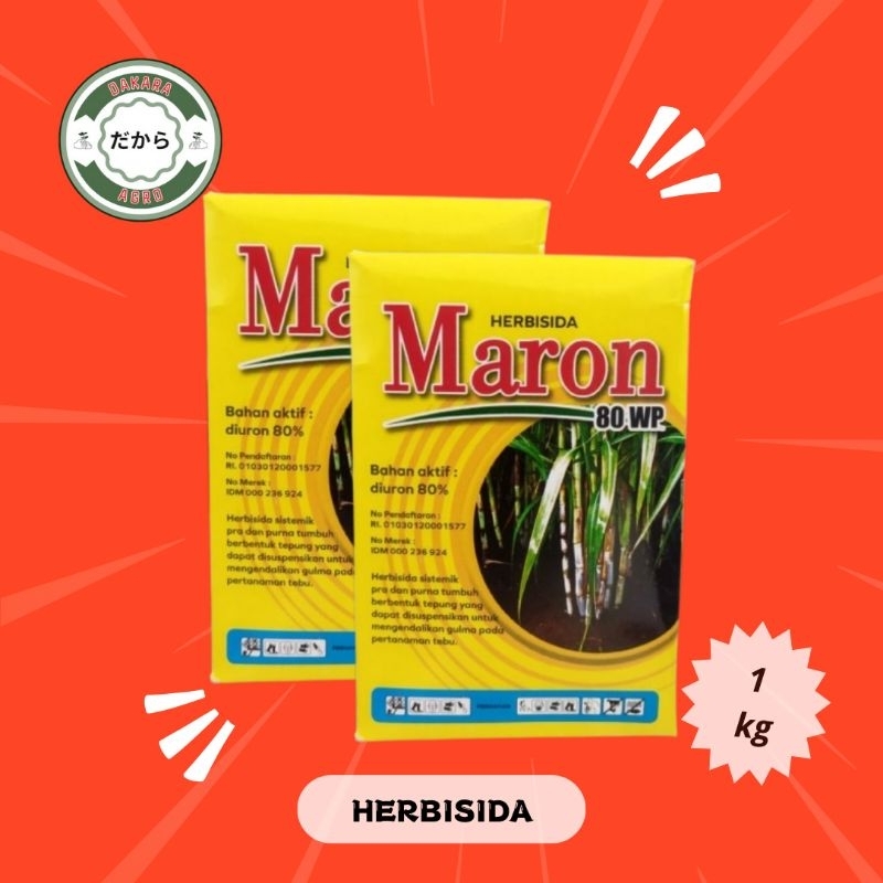 MARON 80 WP (DIURON) 1 KG herbisida selektif tebu nanas