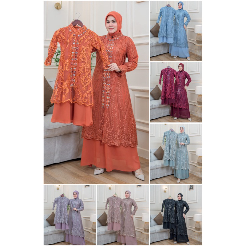 Couple Gamis Hinata/Couple Gamis Ibu Anak/Couple Ibu Anak/Gamis Anak/Gamis Dewasa/Gamis Tille/Gamis 
