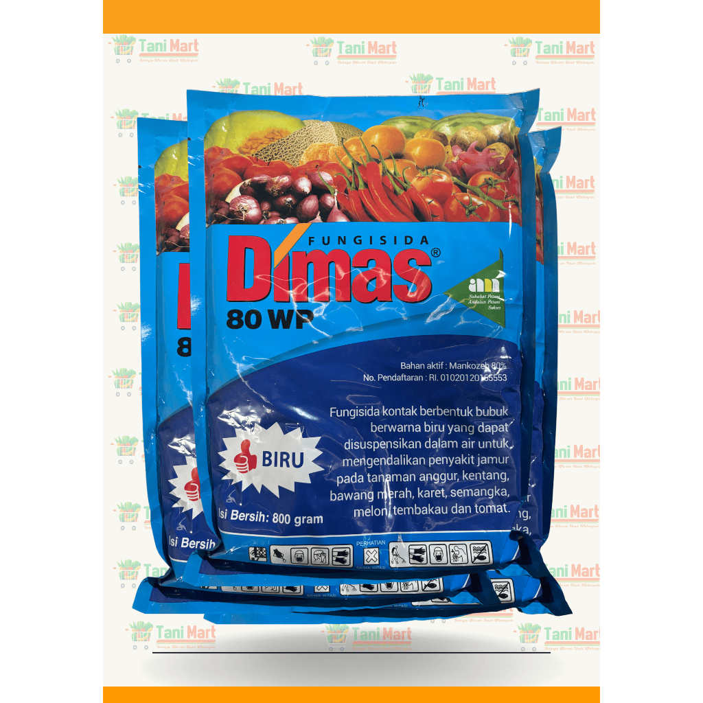 Fungisida DIMAS 80 WP Mankozeb (Biru) 80% 800g
