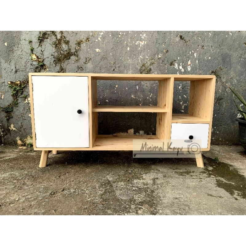 Meja Tv minimalis rak tv kayu jati belanda