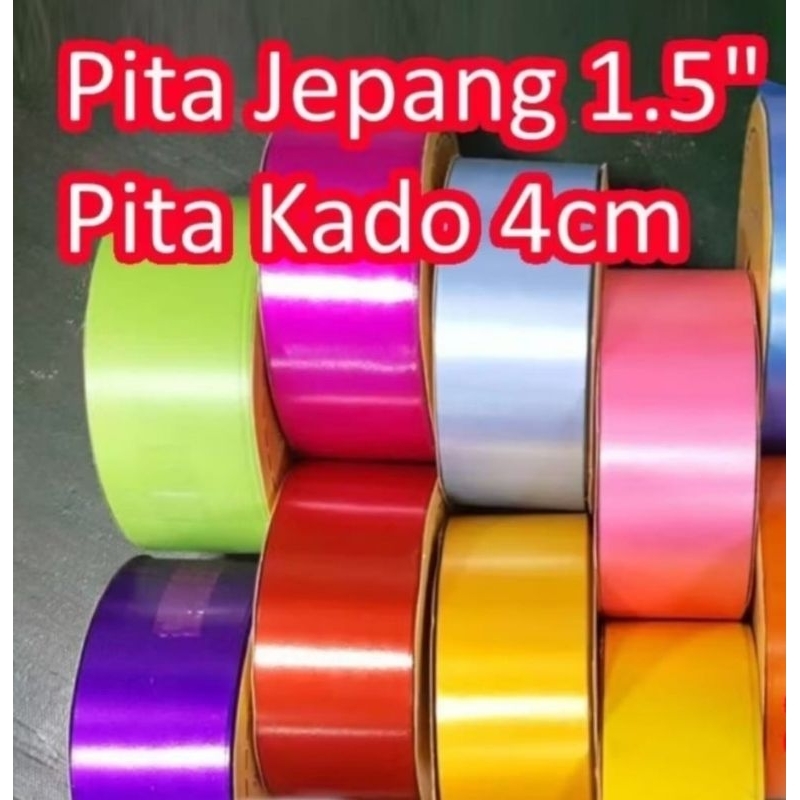 

Pita Jepang/Pita Kado Ukuran 1,5 inch/Pita Kado Ukuran 3/4 inch/Pita Polos