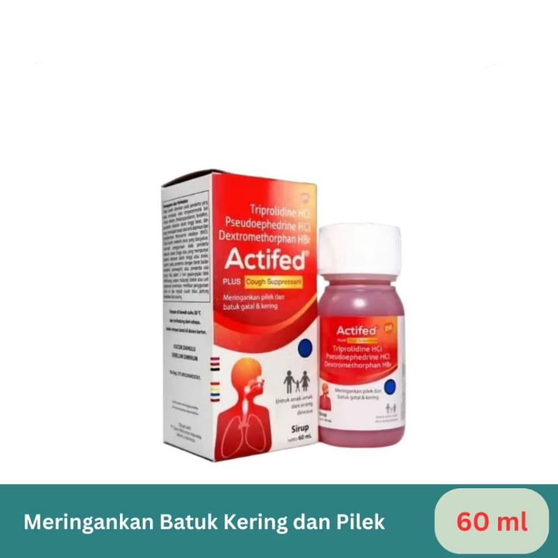 ACTIFED MERAH BATUK KERING DAN PILEK 60ML