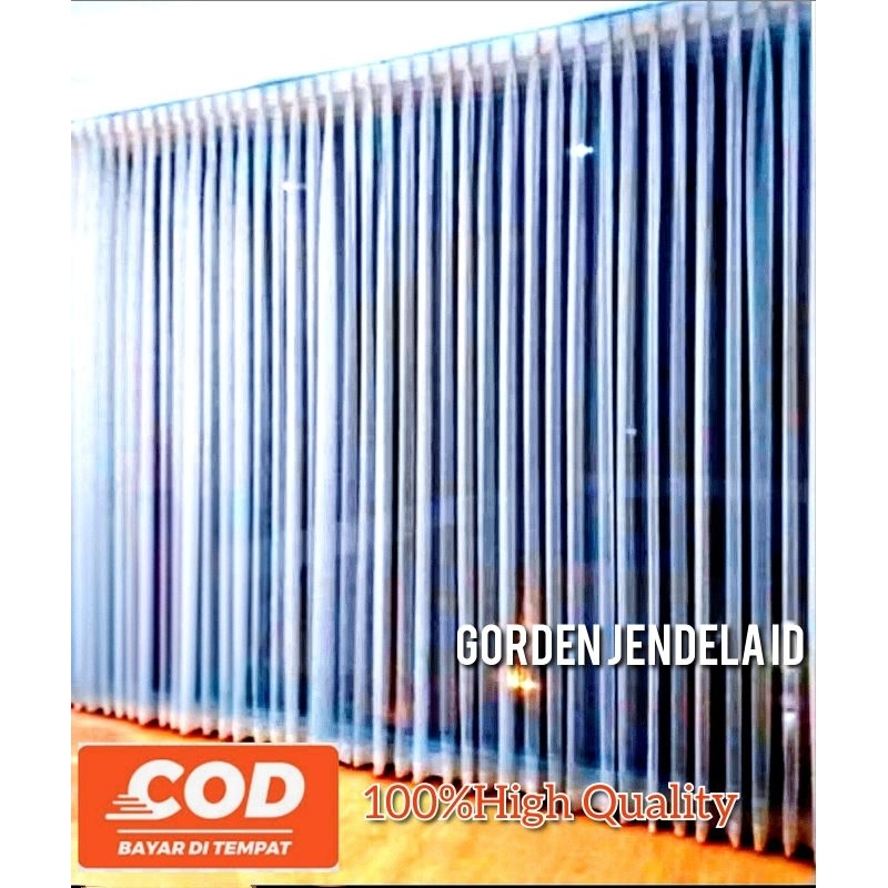 Vitrase Gorden Estetik Warna Abu Dalaman Hordeng Lebar 2 Meter 150 cm 1 Meter Panjang 250 cm