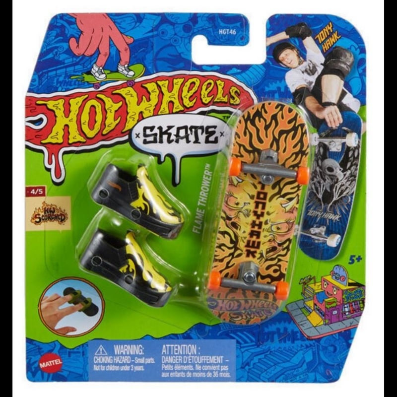 LIMITED STOCK Original Hot Wheels Skate Single Pack - Flame Thrower Skateboard Mini Kecil Miniatur M