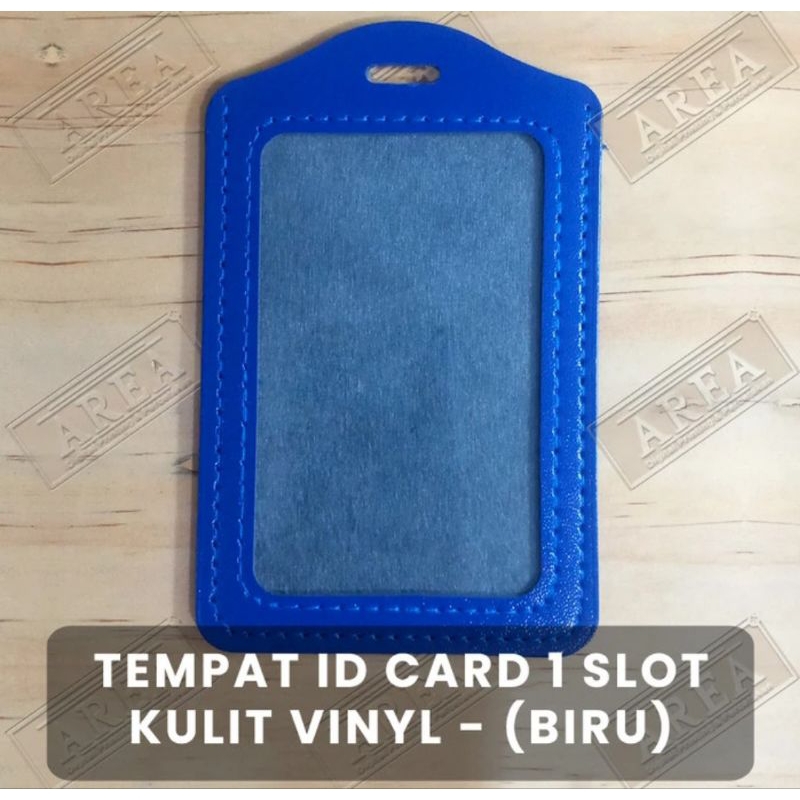 

ID CARD HOLDER (TEMPAT ID CARD KULIT) warna biru