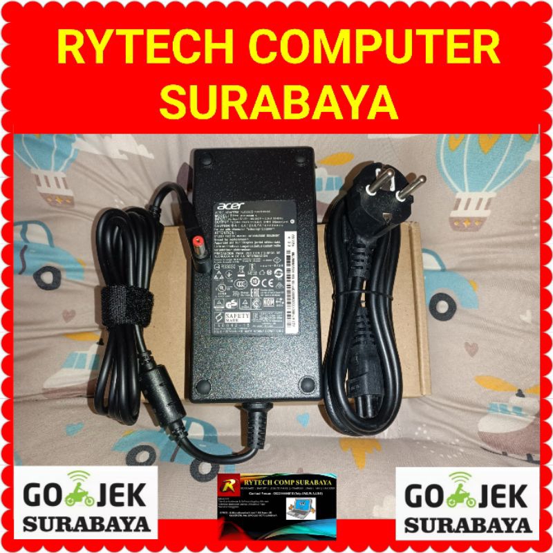 Original Adaptor Charger Acer Nitro 5 AN515-57 AN515-57-71CV 180W 19.5V 9.23A