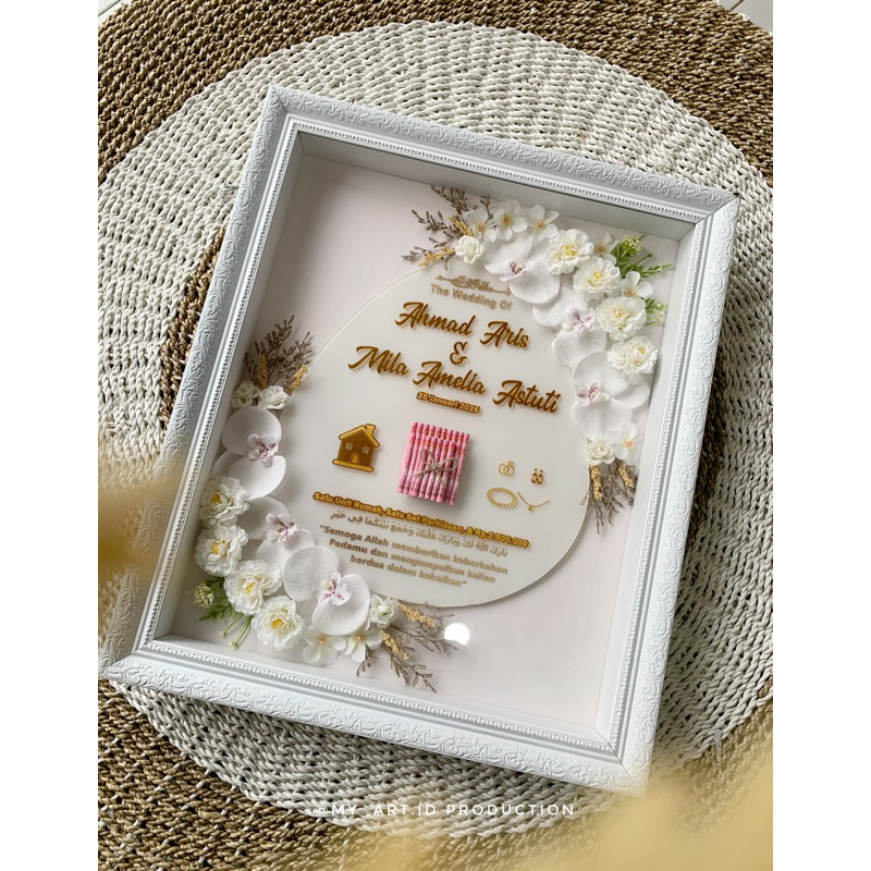 Mahar Pernikahan / Mahar Akrilik / Mahar Nikah Akrilik Flora