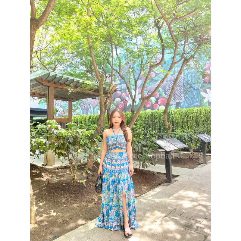 CALISTA ONE SET rok dan kemben bahan katun rayon