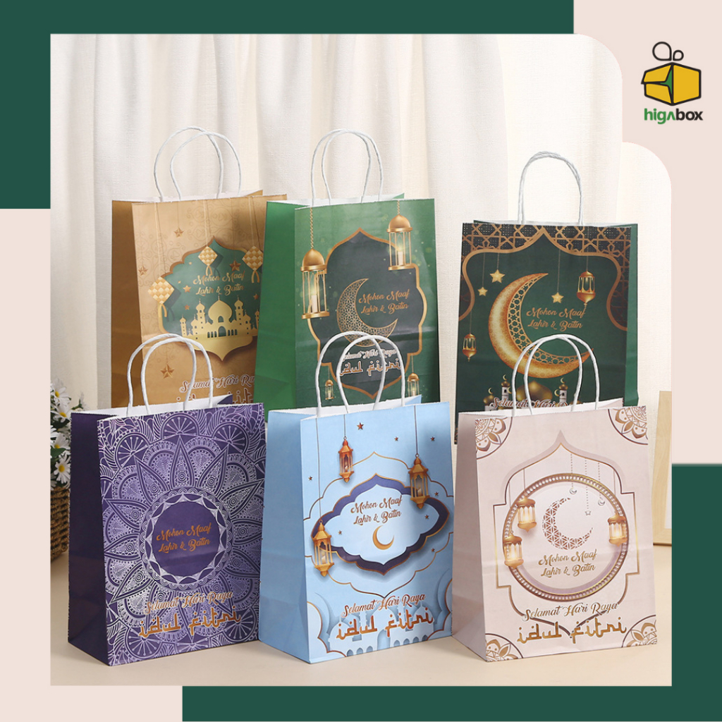 

Paperbag Kraft Idul Fitri / Paper bag Eid Mubarak / Hampers Lebaran Idul Fitri | AK02P7 - AK03P7