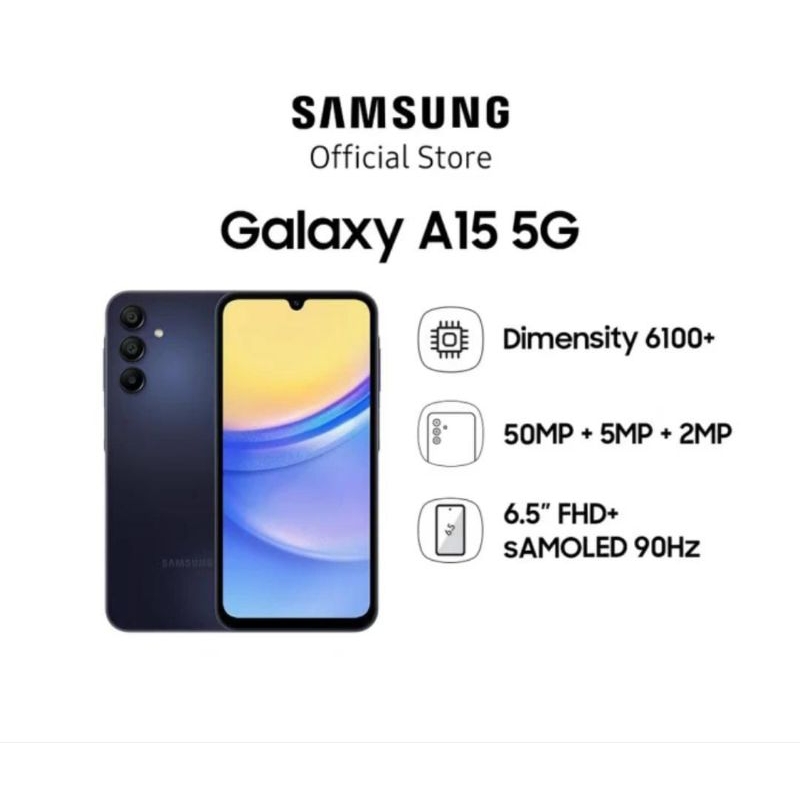 HP SAMSUNG GALAXY A15 5G RAM 8/256GB - GARANSI RESMI SAMSUNG