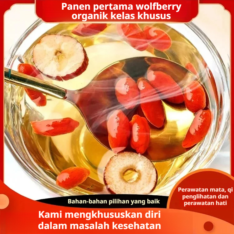 

❤️Hot Sale❤️Teh Ginseng, Kismis, dan Goji Berry untuk Menyegarkan Tubuh / Membantu Pemulihan Setelah Begadang / Formula Mengurangi Kelelahan / Teh Herbal Alami/Teh Ginseng, Kismis, dan Goji Berry