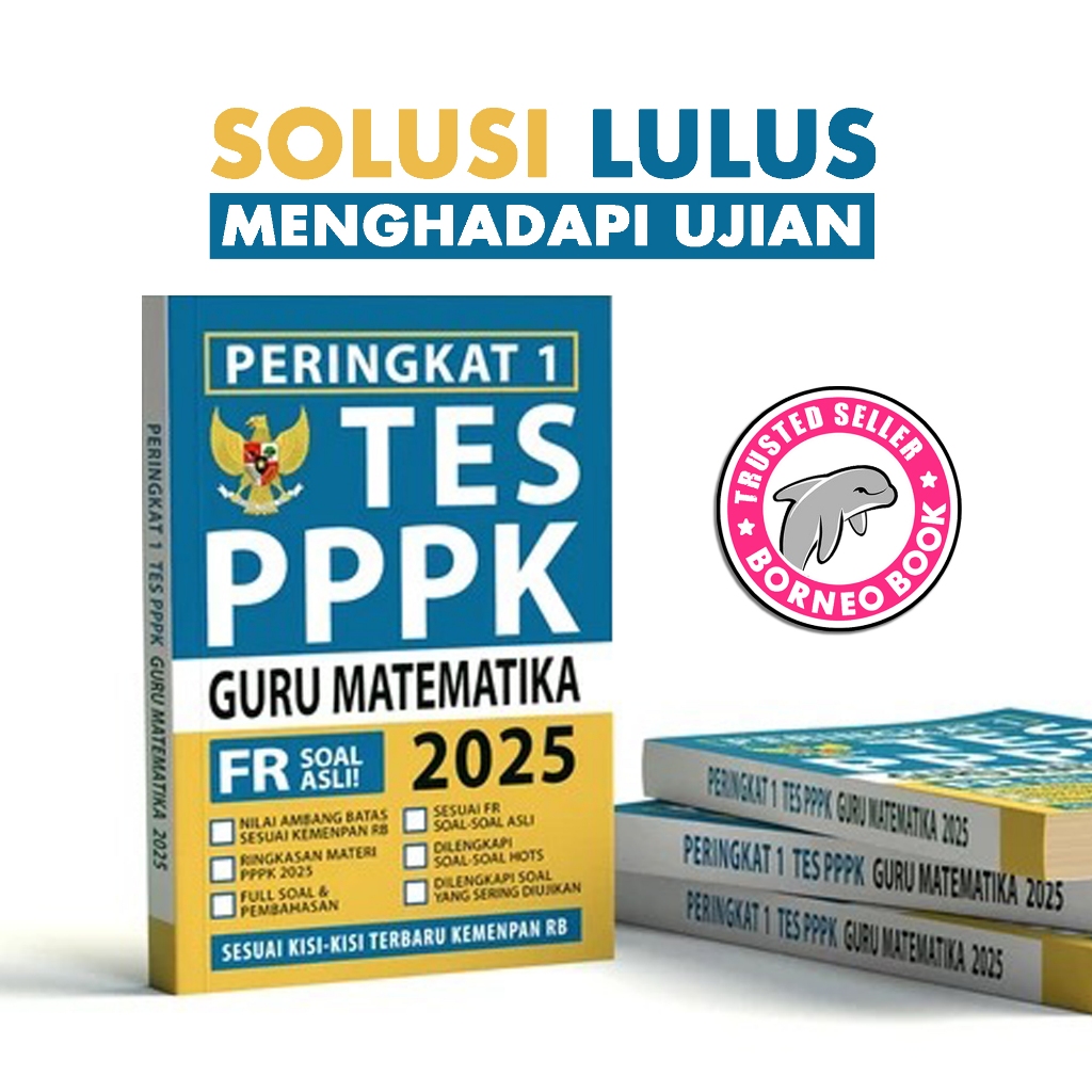 BUKU PERINGKAT 1 TES PPPK GURU MATEMATIKA 2025 SOAL DAN PEMBAHASAN