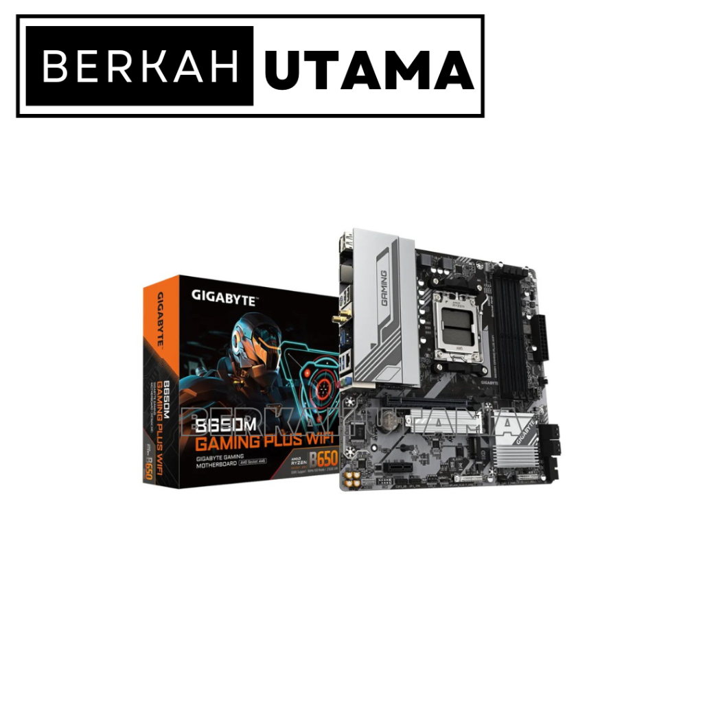 MOTHERBOARD GIGABYTE B650M GAMING PLUS WIFI (SOCKET AM5, B650)
