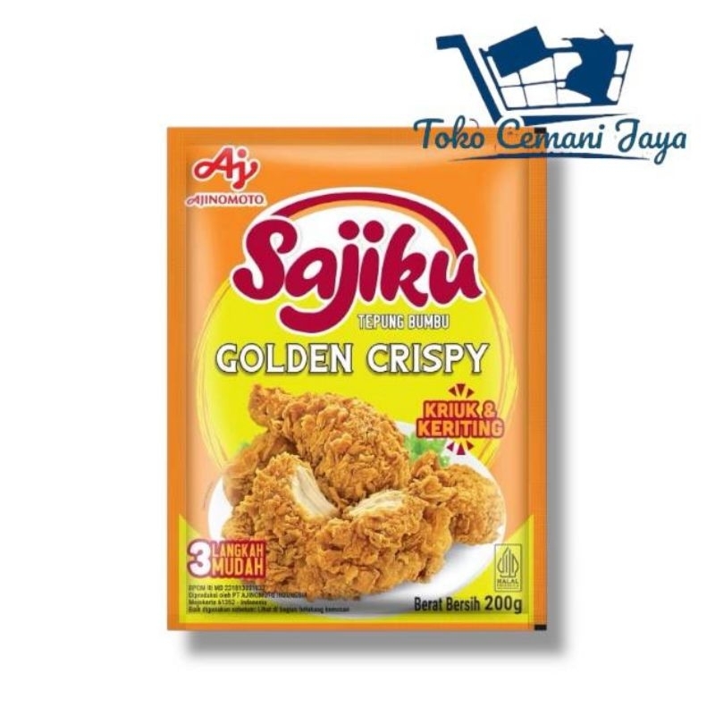 

Sajiku Tepung bumbu Golden Crispy Sachet 200g
