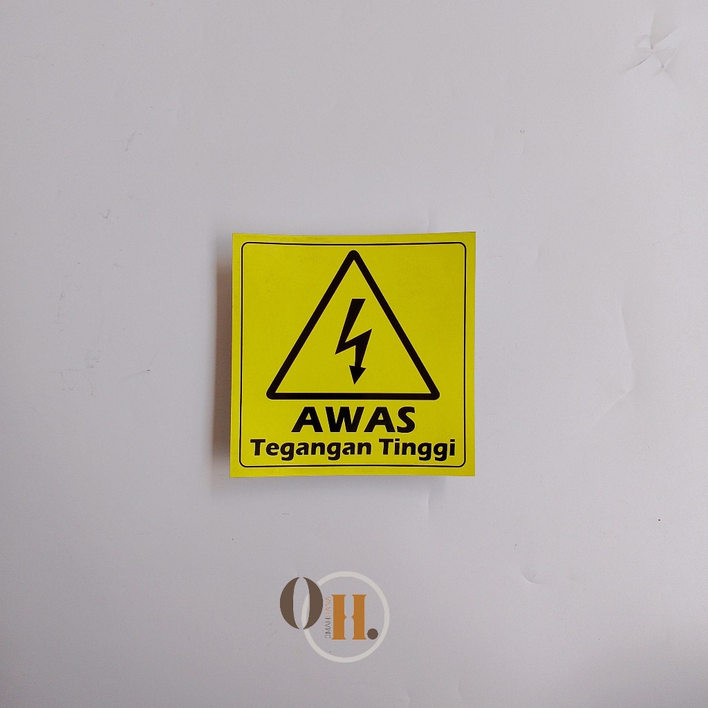 

Stiker Awas Tegangan Tinggi - Stiker High Voltage - Peringatan Tegangan Tinggi