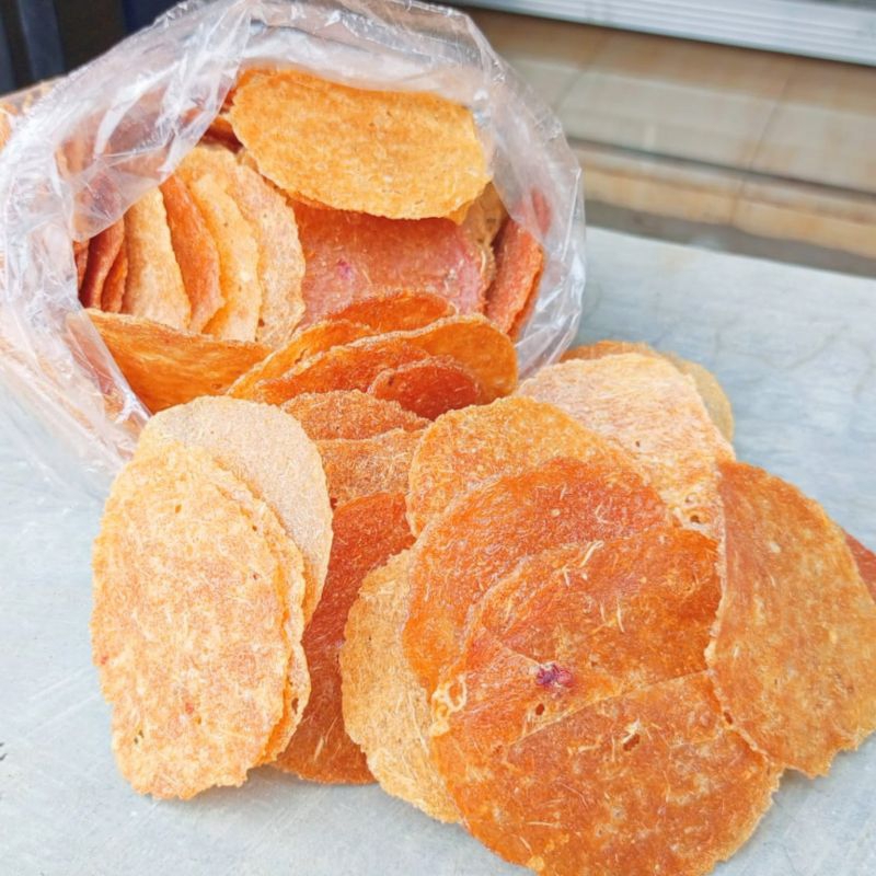 

Oleh-Oleh krecek mentah krupuk sermier pedas kerupuk singkong rasa pedas