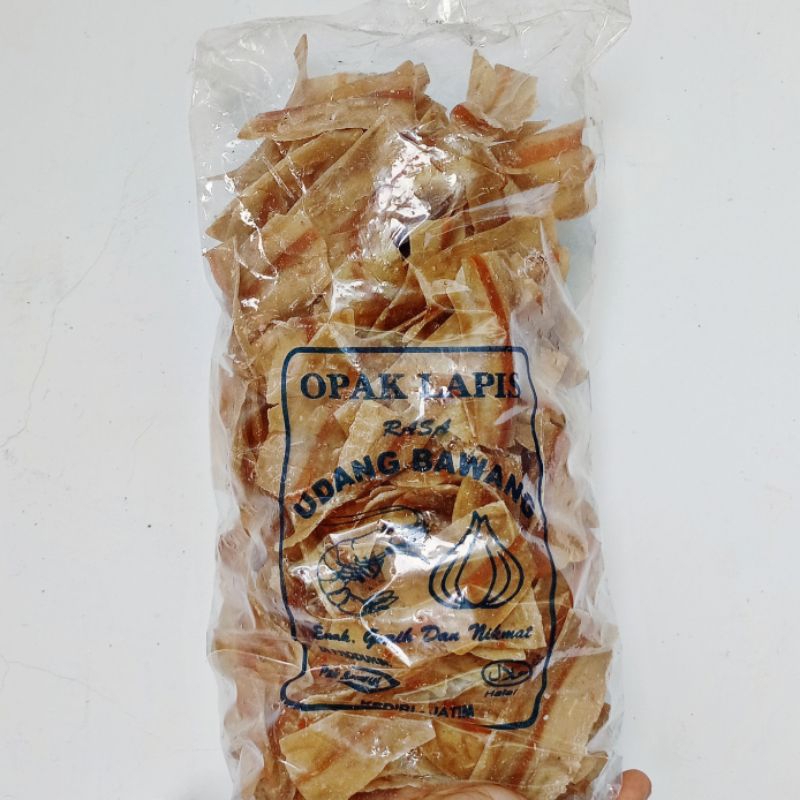 

Oleh-Oleh Krecek mentah Opak lapis rasa Udang bawang