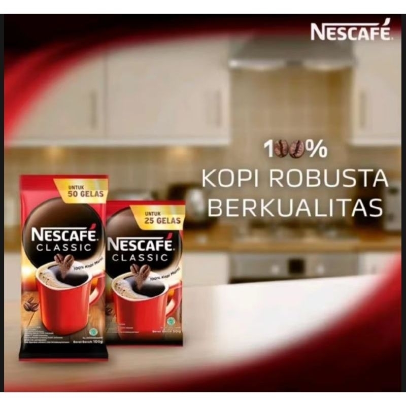 

Nescafe Classic Kopi Robusta Tampa Ampas