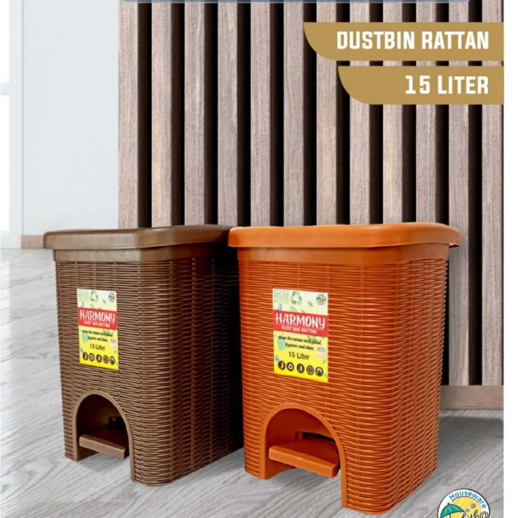 Tempat Sampah Plastik Injak 15 Liter