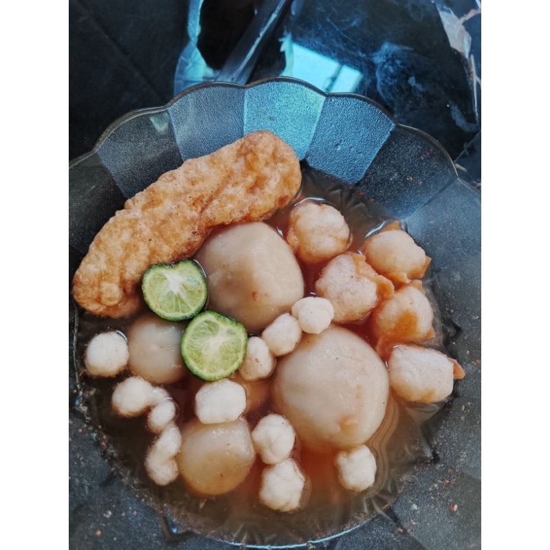 

baso aci isi ayam suwir pedas