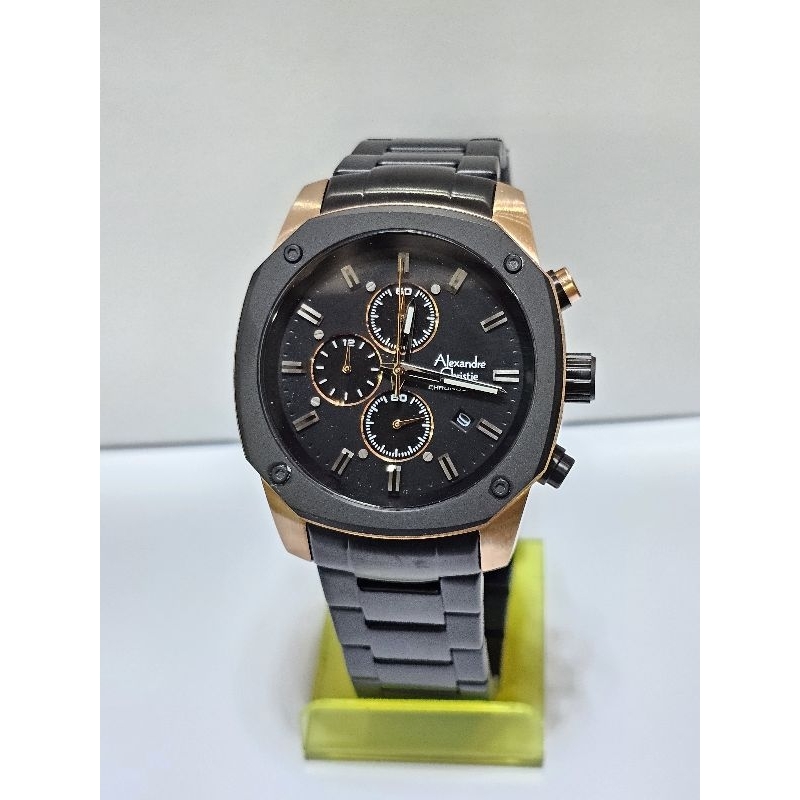 jam tangan pria sport ALEXANDRE CHRISTIE 6658 MCBBRBA