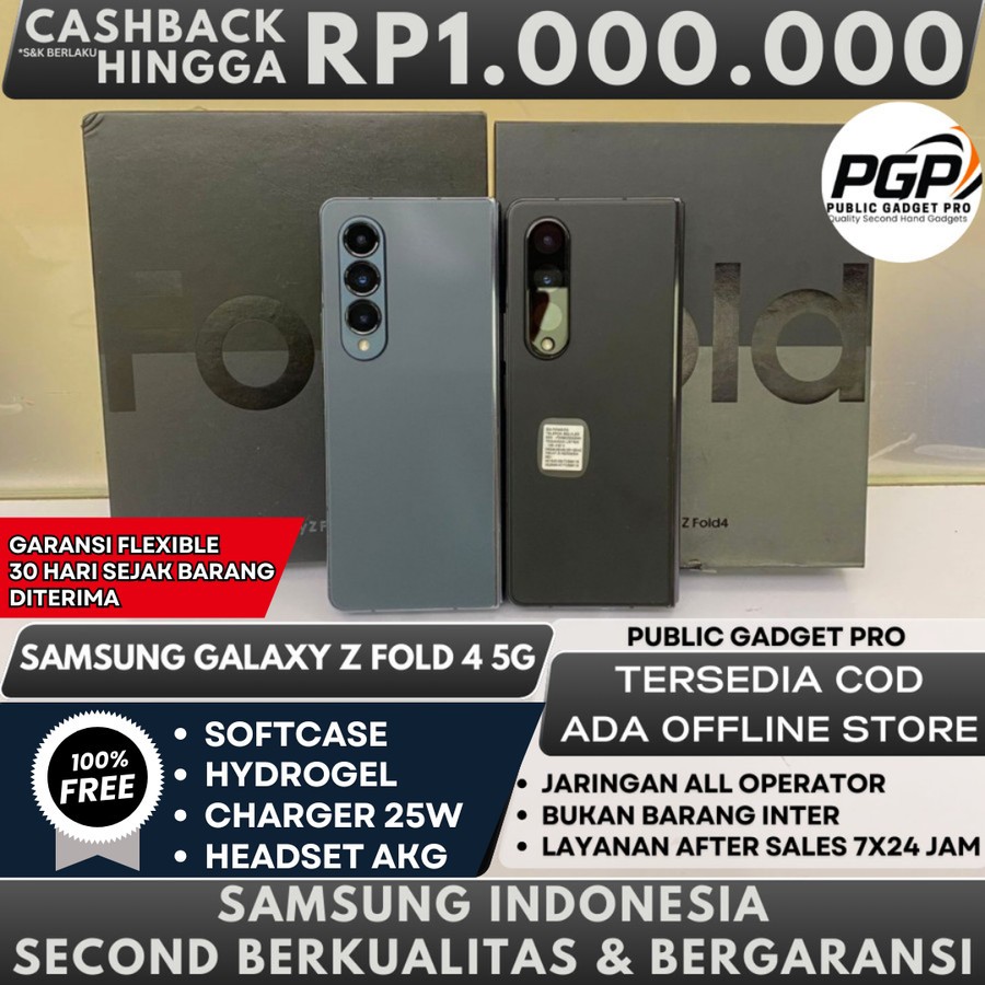 SEIN | Samsung Galaxy Z Fold 4 5G 512GB 256GB Second Resmi Indonesia