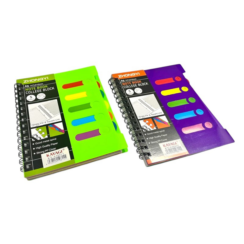 

NOTEBOOK SPIRAL A5 KY-A58815 KAYAGI