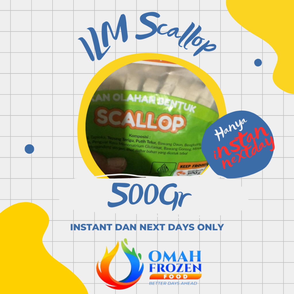 

ILM Scallop isi 500gr Produk Olahan Ikan