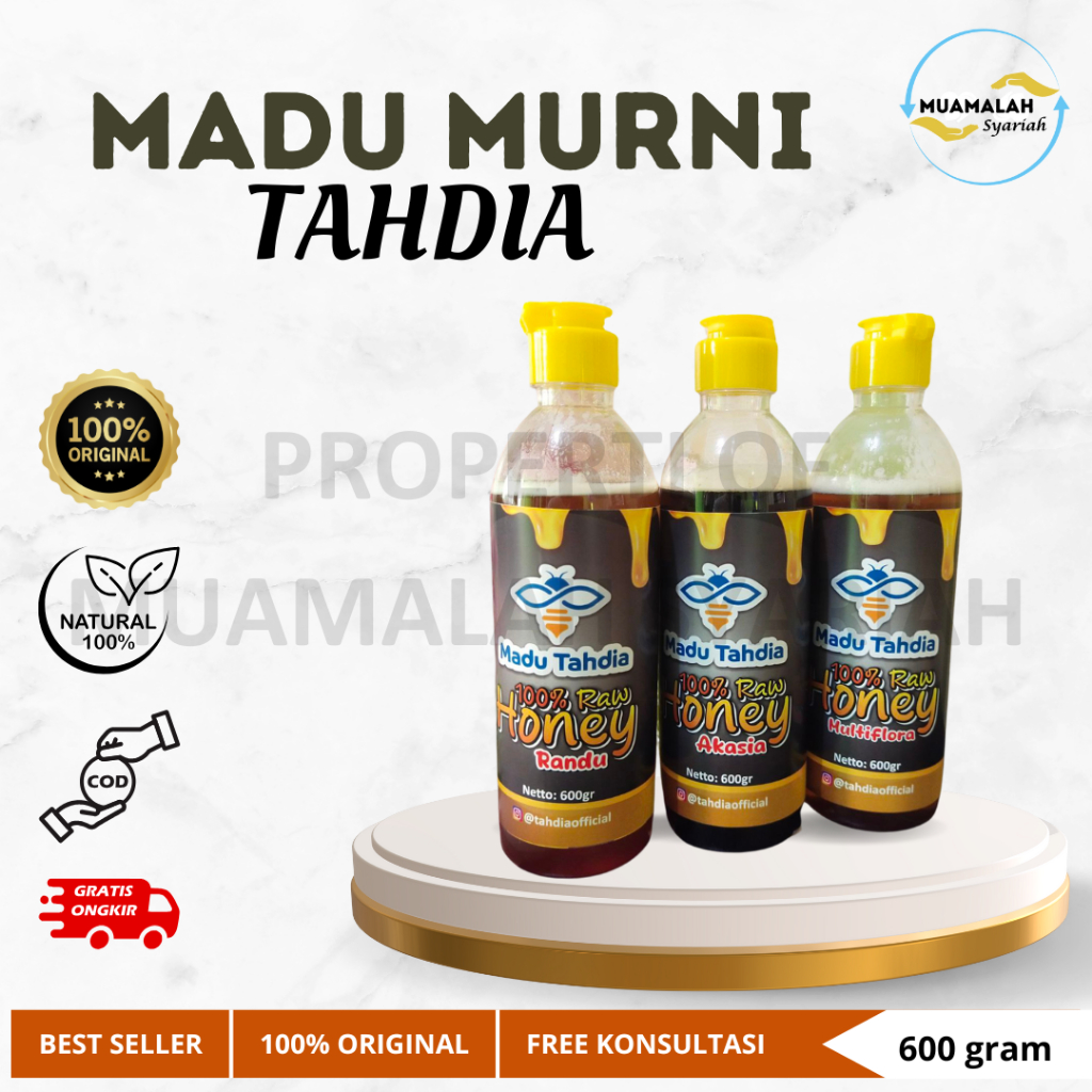 

Madu Tahdia | Madu Murni 100% Tanpa Campuran - Kemasan 600gr