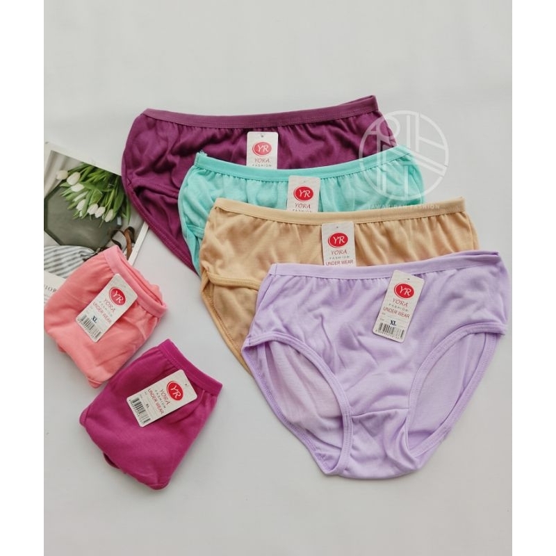 12Pcs Celana Dalam Wanita Lembut Tali Pinggang Kecil