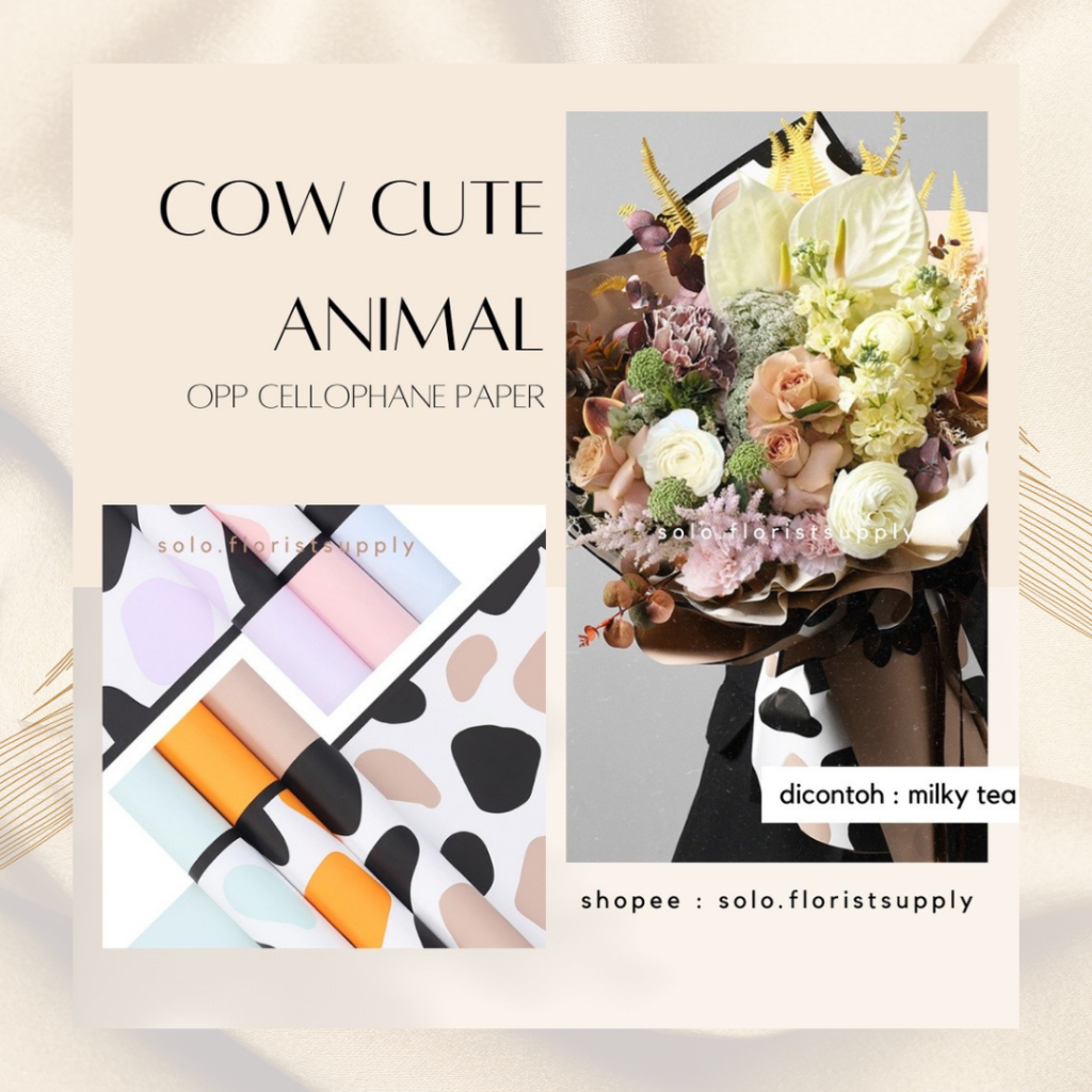 

(ECER) COW CUTE ANIMAL MOTIF CELLOPHANEFLOWER WRAPPING CUTE ANIMAL MOTIF CELLOPHANE KERTAS BUKET BUNGA KERTAS KADO MOTIF SAPI MOO MOO LUCU TUTUL PEMBUNGKUS BOUQUET FLOWER BUNGKUS BUKET BUNGA CRAFT PAPER MOTIF PROPERTI FOTO AESTHETIC KERTAS PATTERN PAPER
